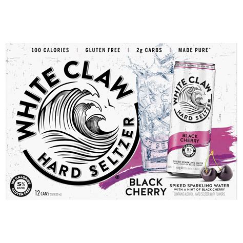 White Claw 12 Pack Spiked Black Cherry Hard Seltzer 12 ea 12 ct; 12 fl ...