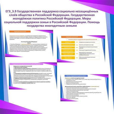 Презентация по обществознанию "ЕГЭ_3.9 Государственная поддержка ...