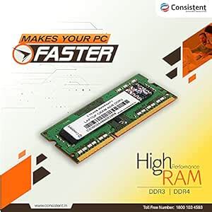 Consistent 4GB DDR3 Laptop RAM, 1600Mhz : Amazon.in: Computers ...