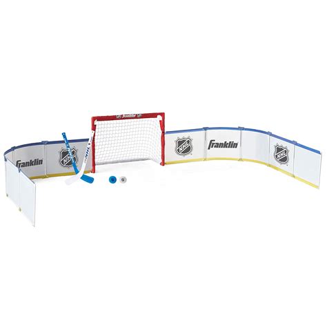 Franklin Sports Mini Hockey Rink Set - Half Rink Knee Hockey Goal, Mini ...
