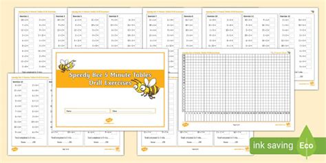 Speedy Bee Mental Maths Revision Differentiated Booklet | ZA