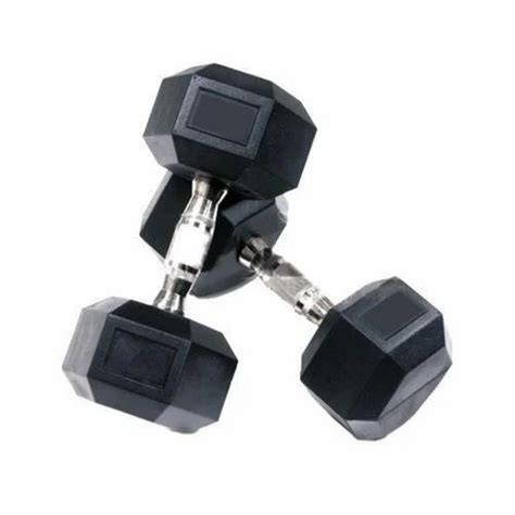 Hex Dumbells - Rubber Hexagonal Dumbbell Manufacturer from Surat