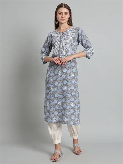 Buy Authentic hand-embroidered Chikankari - Flat 10% OFF - Akheri – akheri