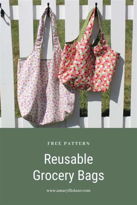 Image result for Reusable Grocery Bag Pattern