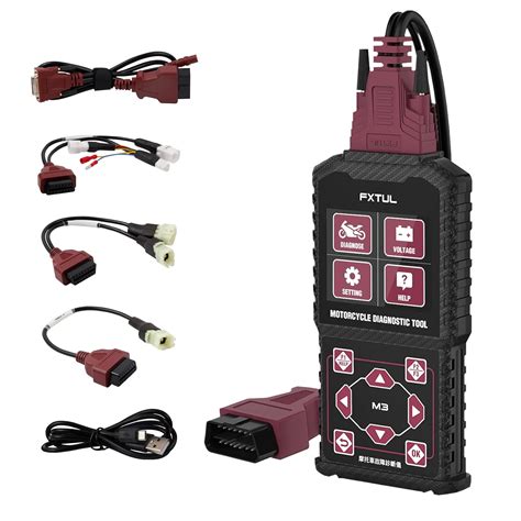 FXTUL M3-A Motorcycle Diagnostic Tool OBD2 Scanner Fits for Yamaha ...