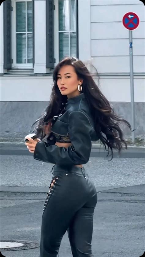 Leia Blu | Embracing the sleek allure of my new leather outfit tonight. There’s something ...