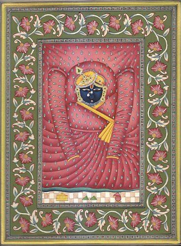 Exotic India Shrinath Ji - Water Color Painting on Paper Multicolour ...