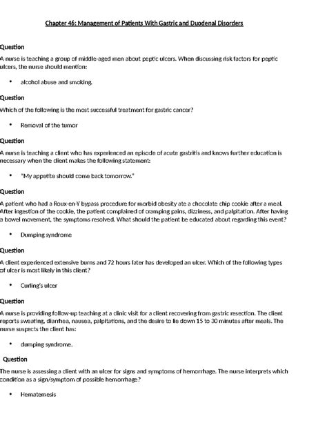 Med Surg Chapter 51 - Notes - Med-Surg Chapter 51: Assessment and ...