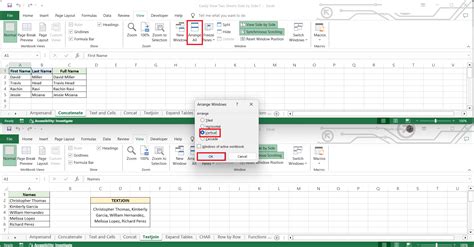 Image result for Excel Side-by-Side View