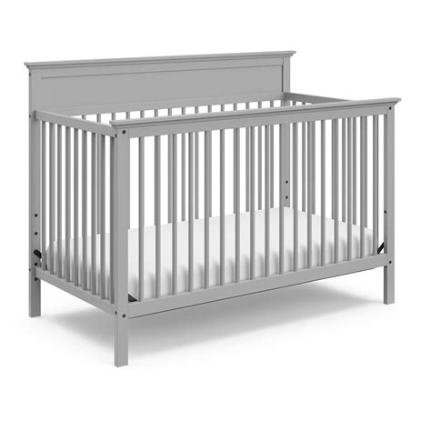 Amazon.com : Storkcraft Carmel 5-in-1 Convertible Crib (Pebble Gray ...