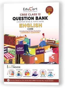 Educart Term 1 & 2 ENGLISH Class 12 CBSE Question Bank 2021-22 Book ...