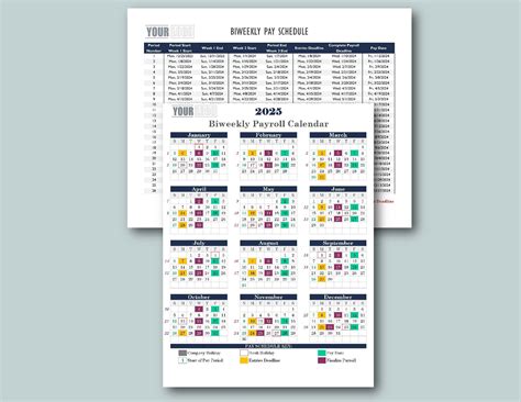 2025 Bi-weekly Payroll Calendar & Schedule Template-excel Download ...