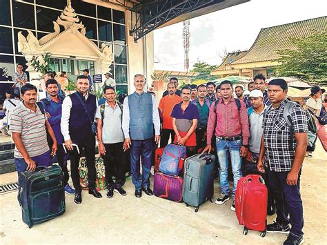 17 Indians, lured into unsafe work in Laos, way back home: EAM