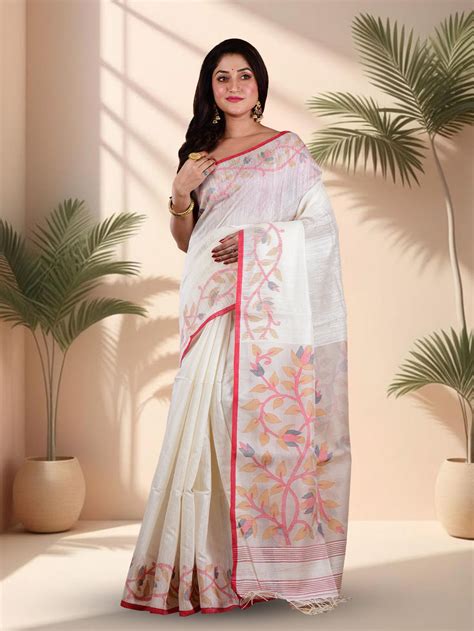 Resham Shilpi Exclusive Silk Jamdani Woven Designer Saree