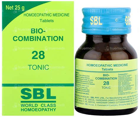 Sbl Bio Combination 28 Tonic Table 25 Gm - Uses, Side Effects, Dosage ...