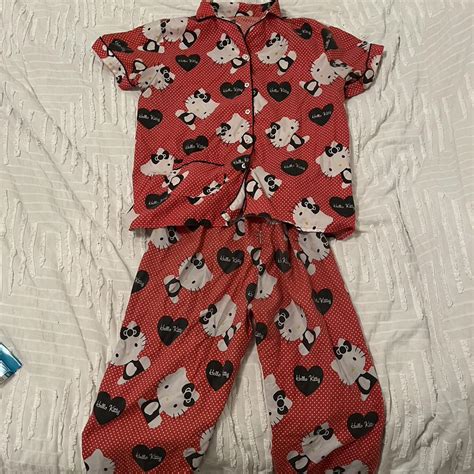 Handmade y2k hello kitty pyjamas - Depop