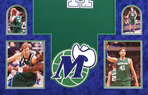 Dirk Nowitzki Autographed Framed Mavericks Green Jersey - The Stadium ...