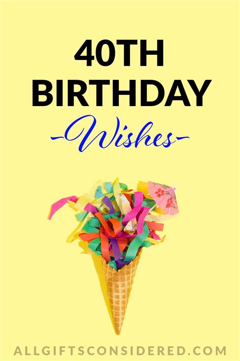 Happy 40th birthday wishes photos