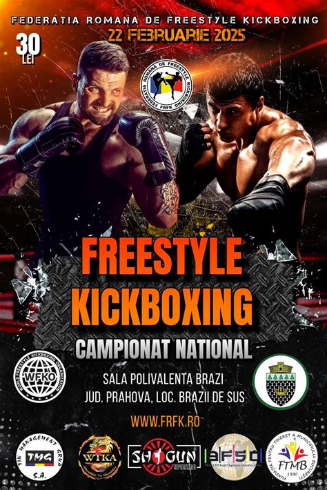 CAMPIONATUL NATIONAL DE FREESTYLE KICKBOXING , Sala Sporturilor Brazi ...