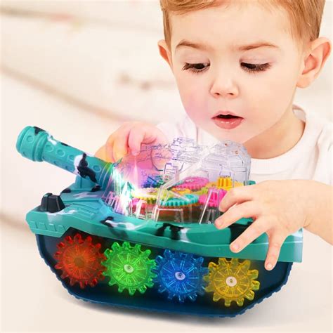 Gear Tanks Toy, Nerf Tank, For Kids With Music 3d Lights And Sound, Bu