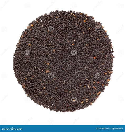 Organic Holy Basil Seed Ocimum Tenuiflorum or Tulsi in Circle Shape ...