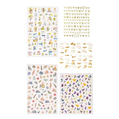 Yellow Chimes Nail Stickers for Womens and Girls Self Adhesive Nail Art ...