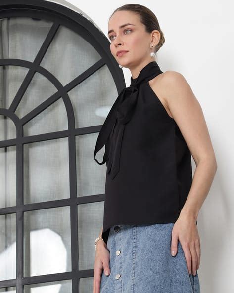 Buy Black Tops for Women by Shein Online | sheinindia.in
