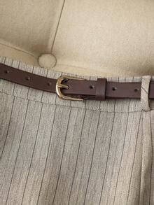 SHEIN PETITE Franclia Casual Commuter Fashion Versatile High Waist With ...