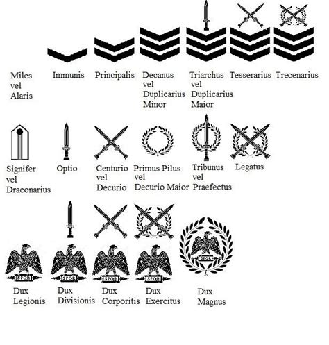 The ranks of the New Roman Army (concept) by Yuriy116 on DeviantArt