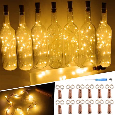 Buy Mehai Copper Wire String Lights with Bottle Cork Fairy String ...