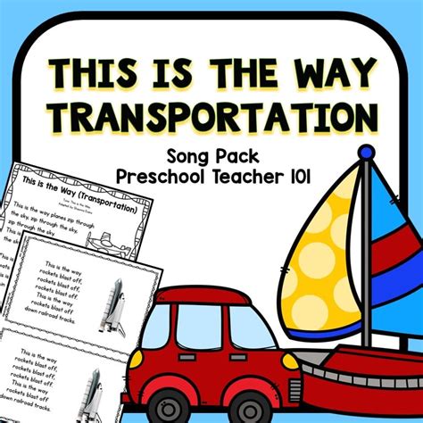Transportation Preschool Songs 的图像结果