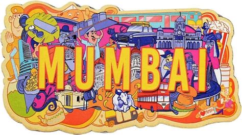 Buy Mumbai Souvenir Kitchen Fridge Magnet- Pack of 1 Fridge Magnet ...
