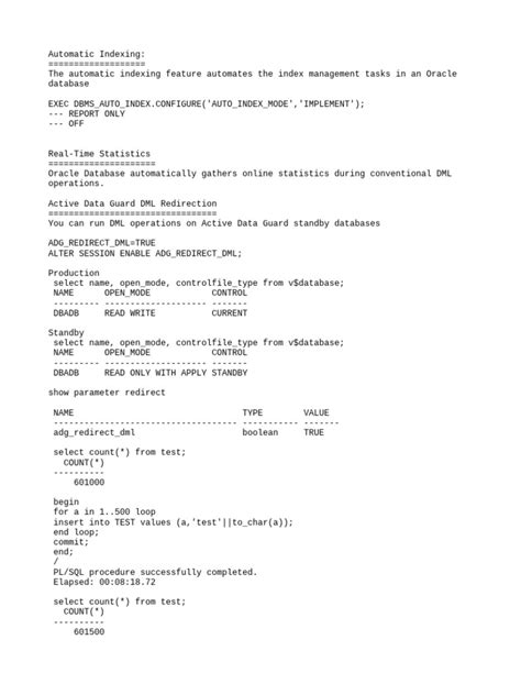 Image result for Oracle 19C Features with Examples