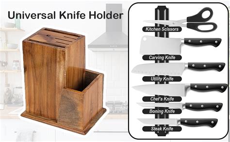 Buy Roston Knife Holder Stand for Kitchen Universal Stand with 6 Slots ...