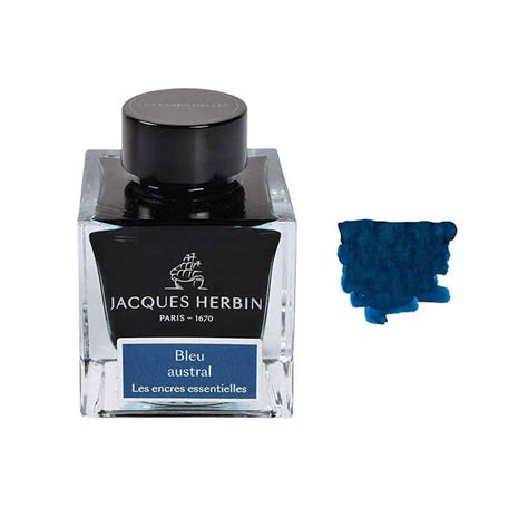 J. Herbin Essentielles Ink Bottle, Bleu Austral - 50ml – Makoba