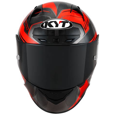 KYT NZ Race Carbon Competition Gloss Black Red Helmet– Moto Central