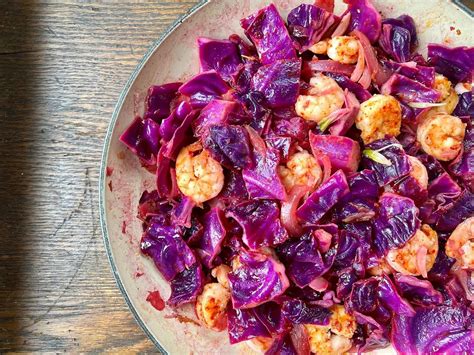 Stir-Fried Shrimp and Red Cabbage | The Bittman Project