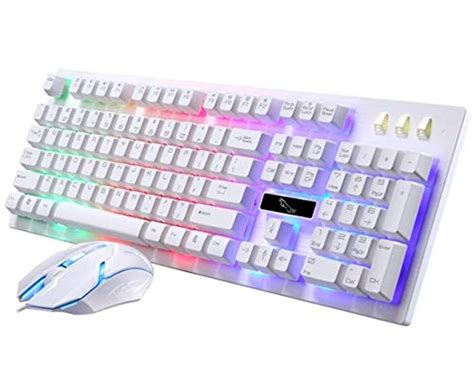 Amazon.in: Buy G20 LED Rainbow Color Backlight Game USB Wired Keyboard ...