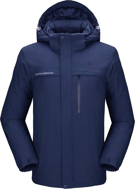 Buy CAMEL CROWN Men's Mountain Snow Waterproof Ski Jacket Detachable ...