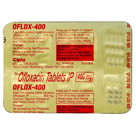 Oflox 400 Tablet 10's Price, Uses, Side Effects, Composition - Apollo ...