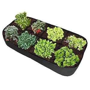 Garden Divided Raised Vegetable Bed,Square Breathable Planting ...