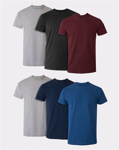 Hanes Pocket T Shirts Hanes 5590 T Shirt With Custom Embroidery