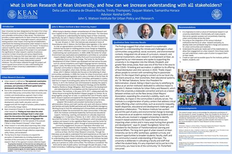 Understanding Urban Research at Kean University — Kean University ...