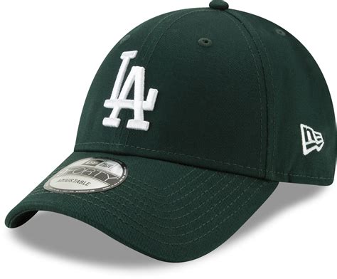 LA Dodgers New Era 940 League Essential Baseball Cap - Dark Green ...
