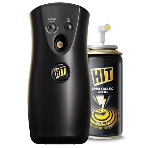 HIT Spray Matic Mosquito Repellent Dispenser Machine + 1 Refill ...