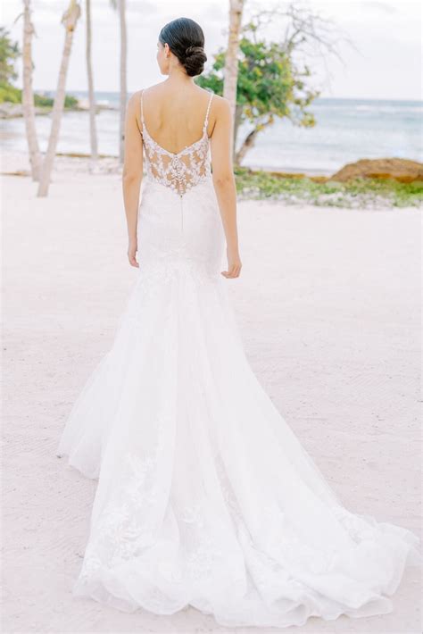 WTOO 19732 Addie Sheer Bodice Illusion Back Wedding Dress - MadameBridal.com