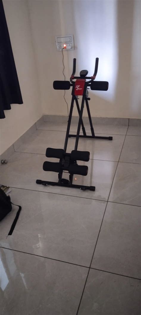 CROSSBORDER ABS Fitness Abdominal Rocket 6 Pack Gym Machine (Black ...