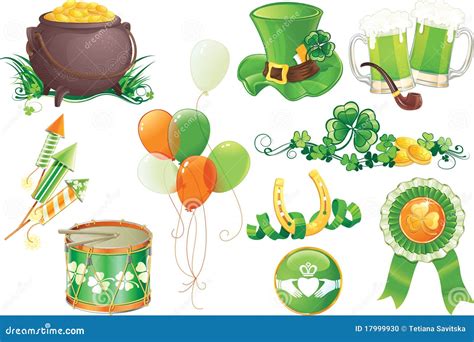 St.Patrick s Day symbols stock illustration. Illustration of dynamite ...