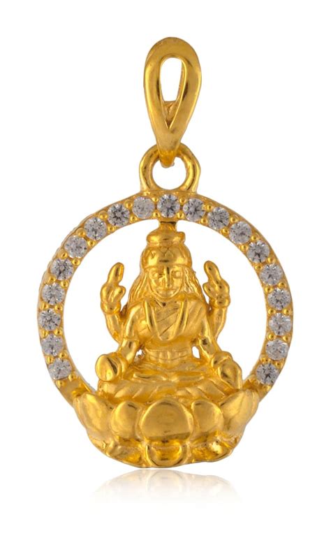 Bhima Jewellers 22Kt Yellow Gold Lakshmi Locket : Amazon.in: Fashion