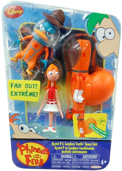 Buy Disney Phineas and Ferb Agent P & Candace Tootin Space Suit Action ...